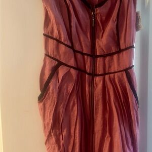 Be Bop Pink Dress with Black Trim